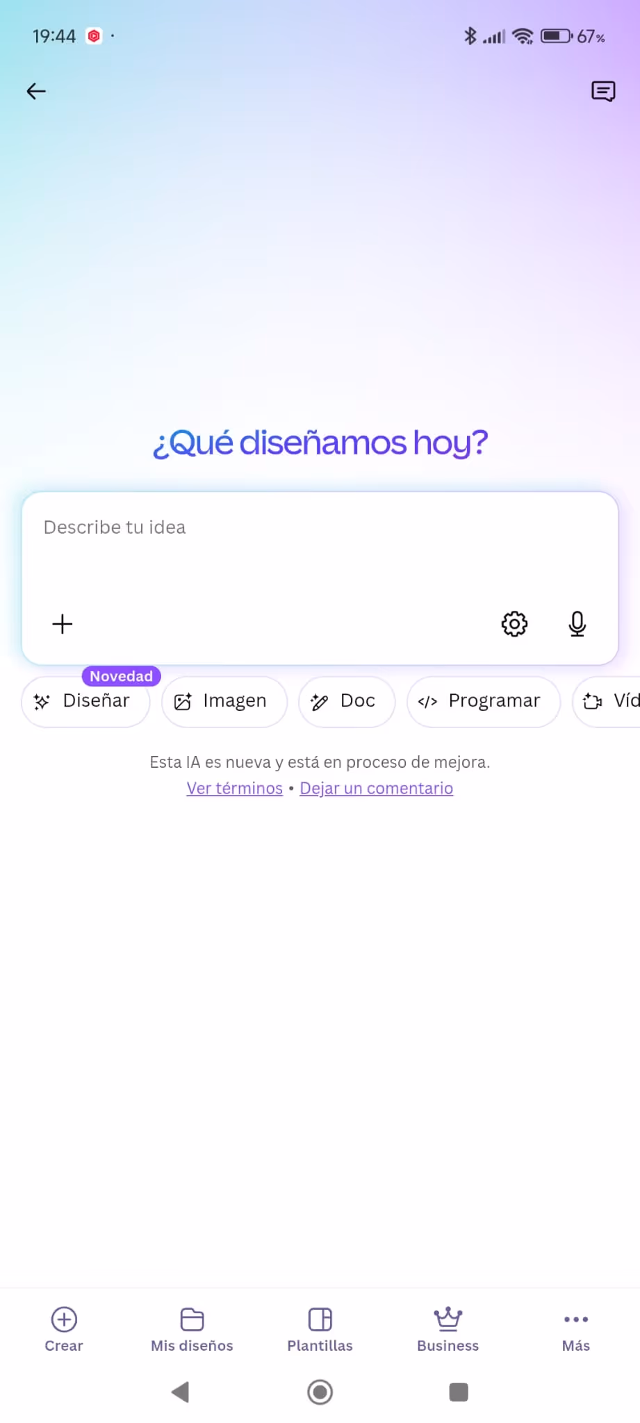 canva ia diseñar programar