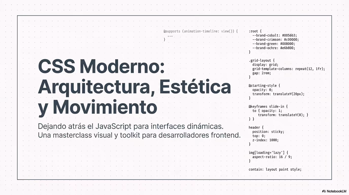 Modern CSS Architecture and Motion Página 01