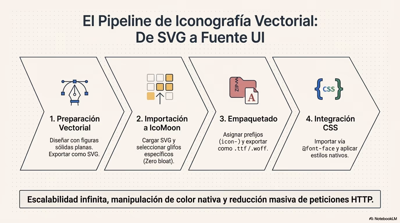 CSS crear fuente desde SV icomoon