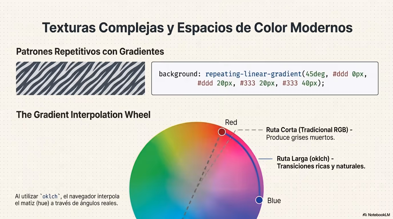 CSS oklch repeating linear gradient
