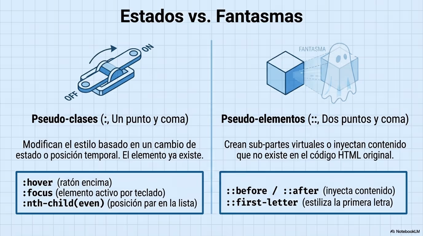 CSS pseudo clases pseudo elementos