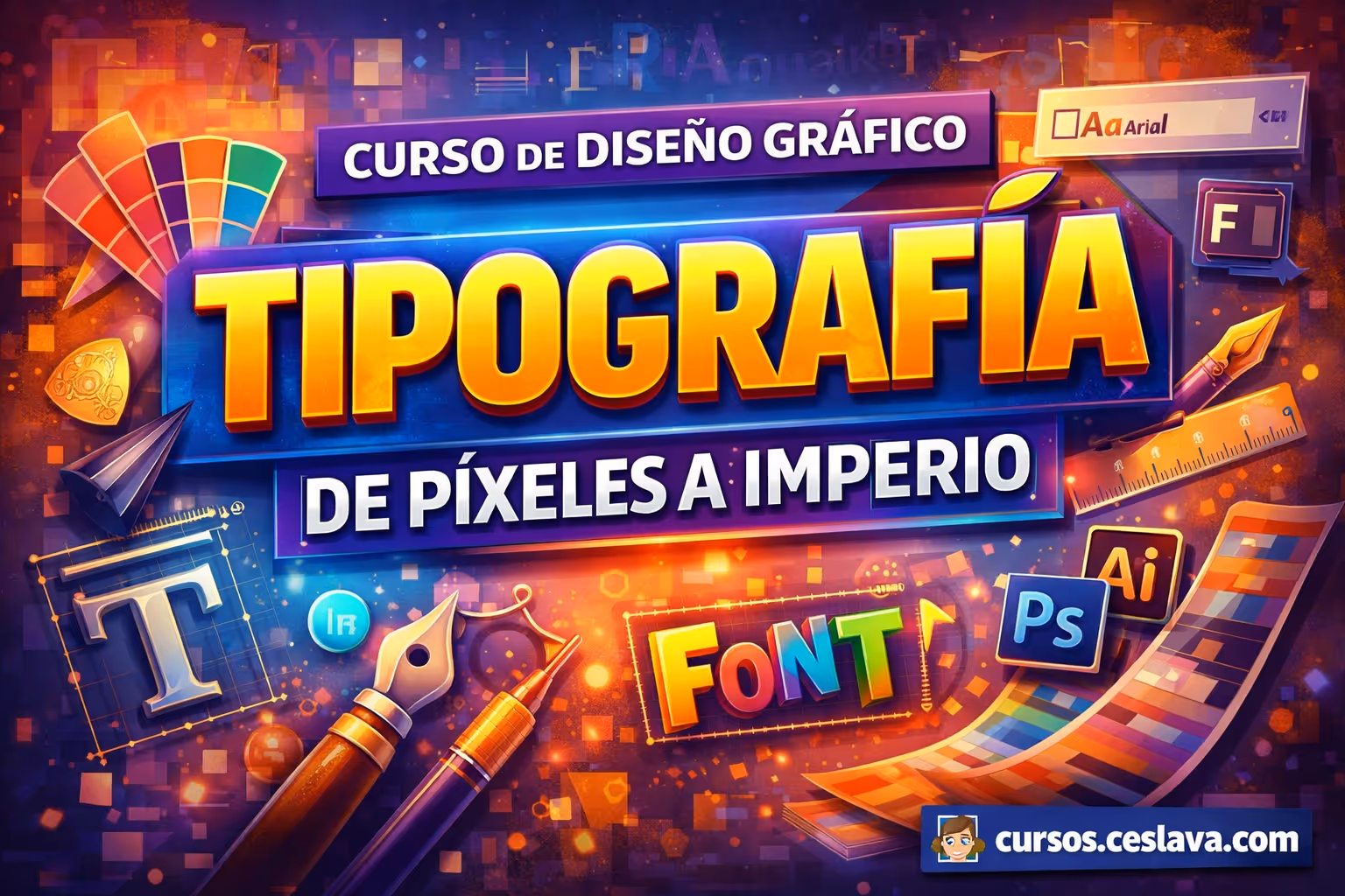 portada video tipografia