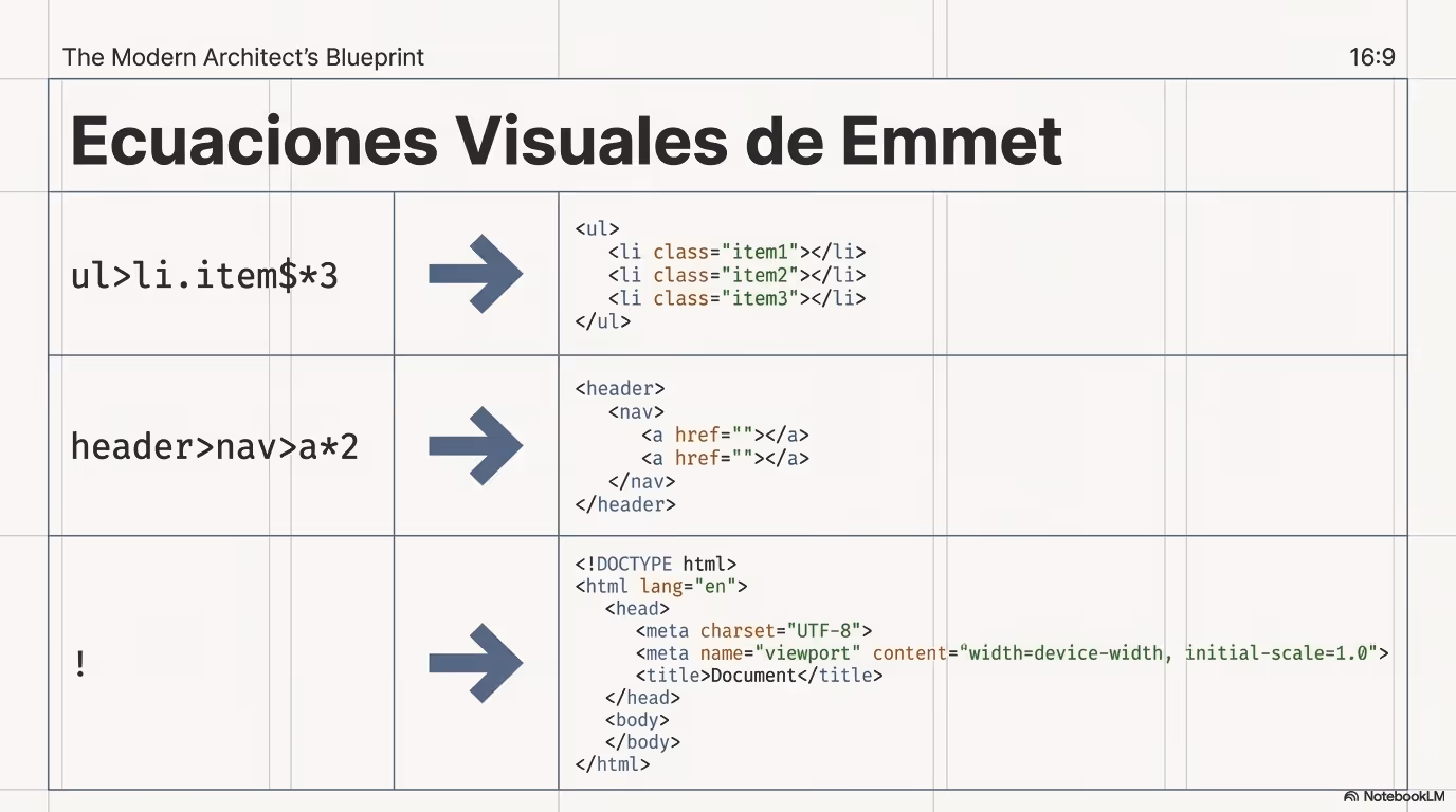 HTML emmet abreviaturas