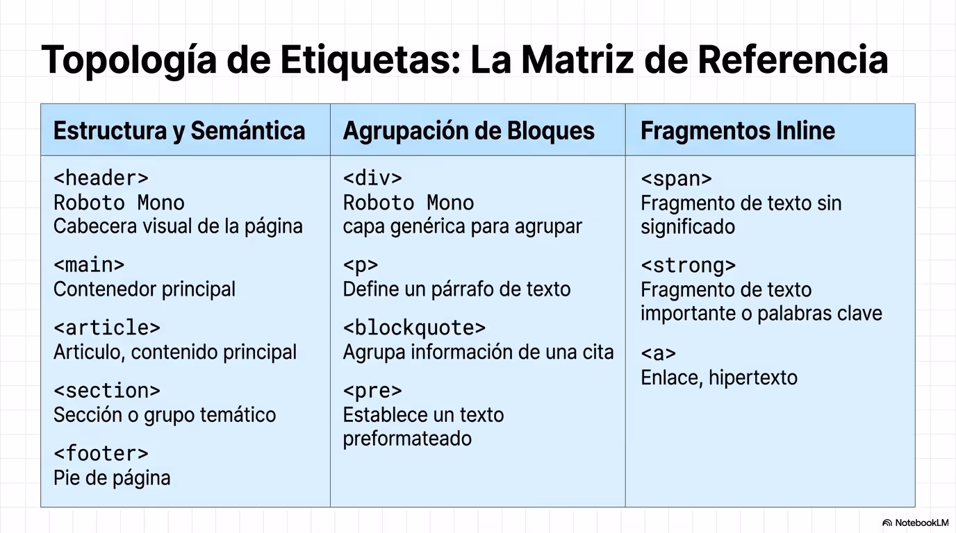 html tipologia tags