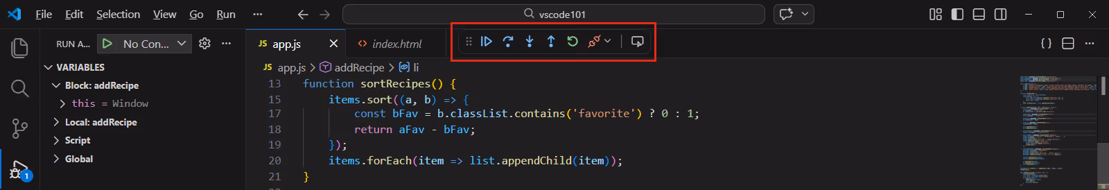 debug toolbar play