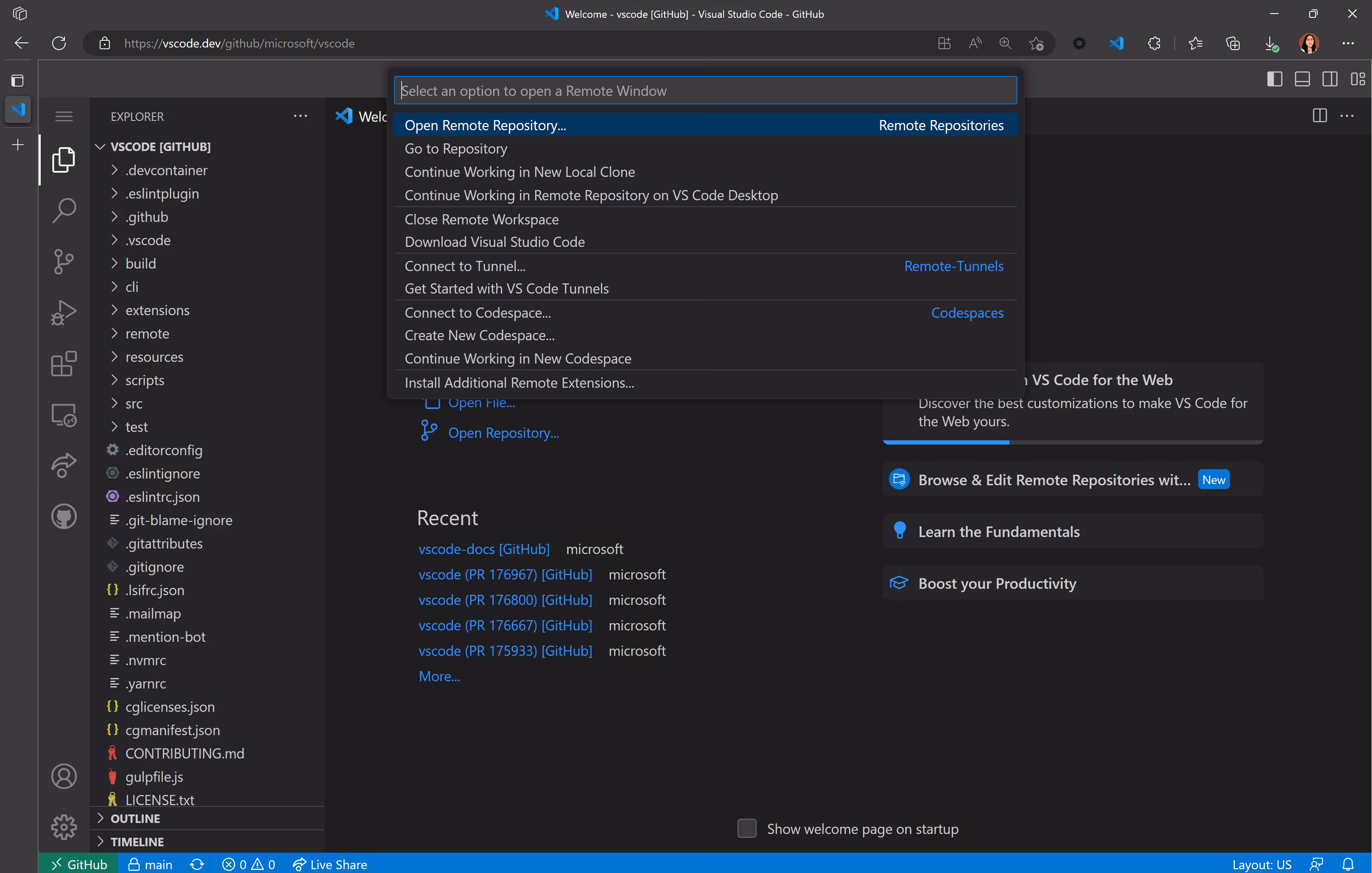 remote repositories
