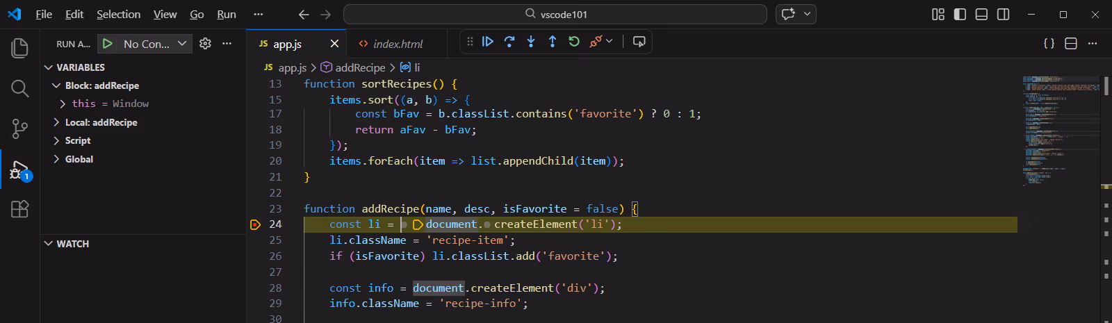 vscode debugging