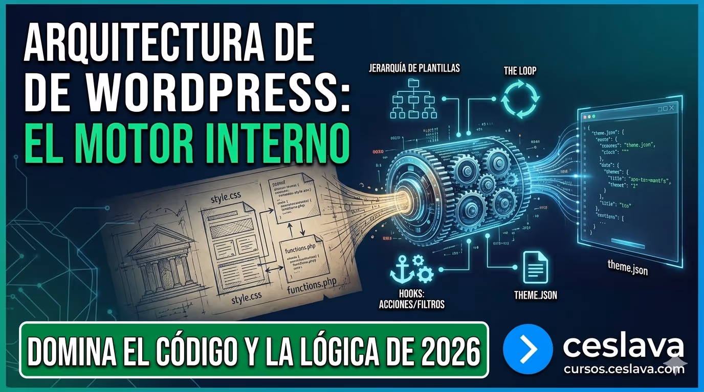arquitectura wordpress cursos ceslava